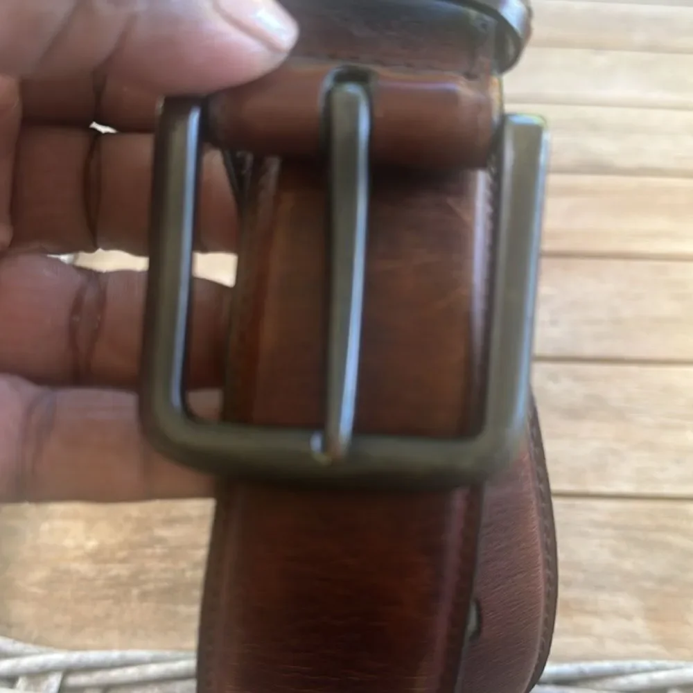 Brown Leather Men’s Belt 46